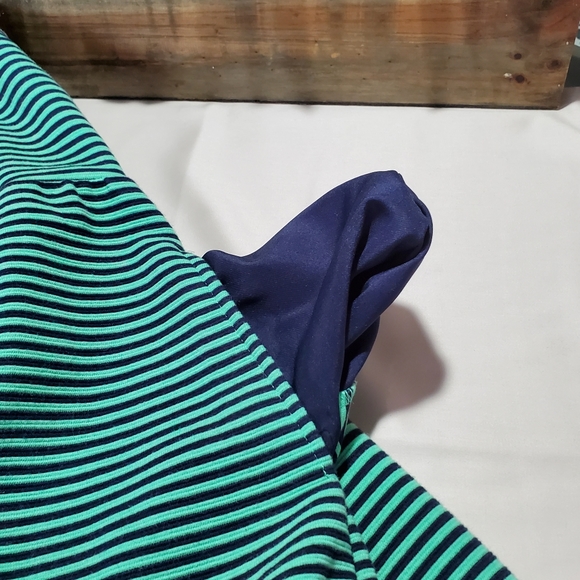 🏷Merona Striped dress blue and green - Picture 7 of 8